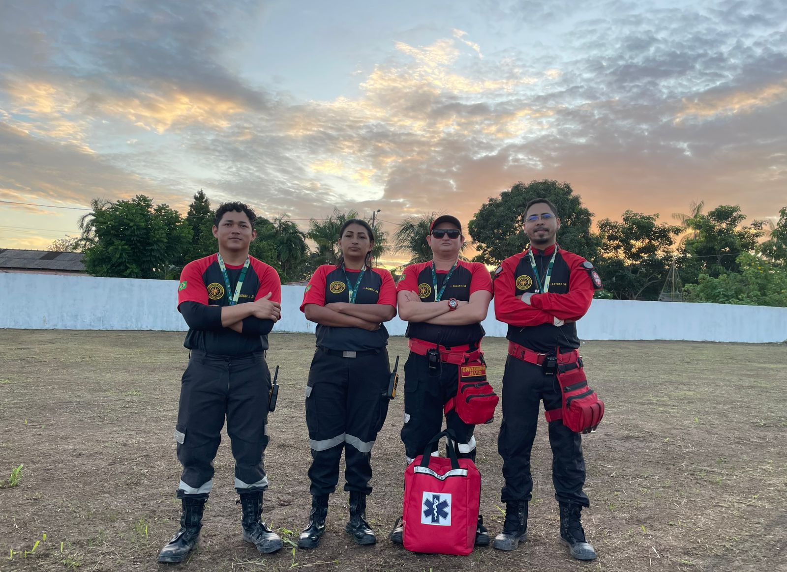 Socorrista Guardião da Vida com kit de trauma